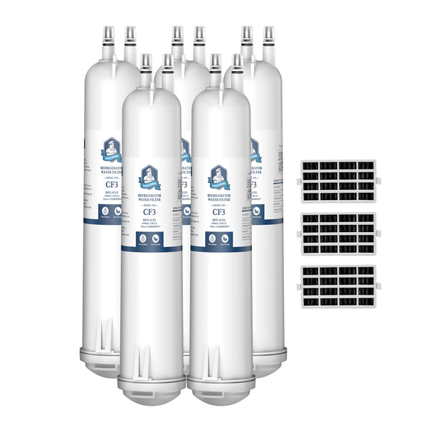 CoachFilters EDR3RXD1 4396841 9083 Refrigerator Water Filter with Air Filter, 5Pack